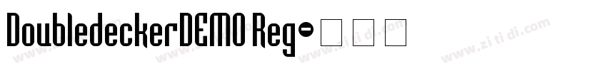 DoubledeckerDEMO Reg字体转换